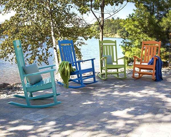 POLYWOOD Presidential Rocking Chair in White - Image 4