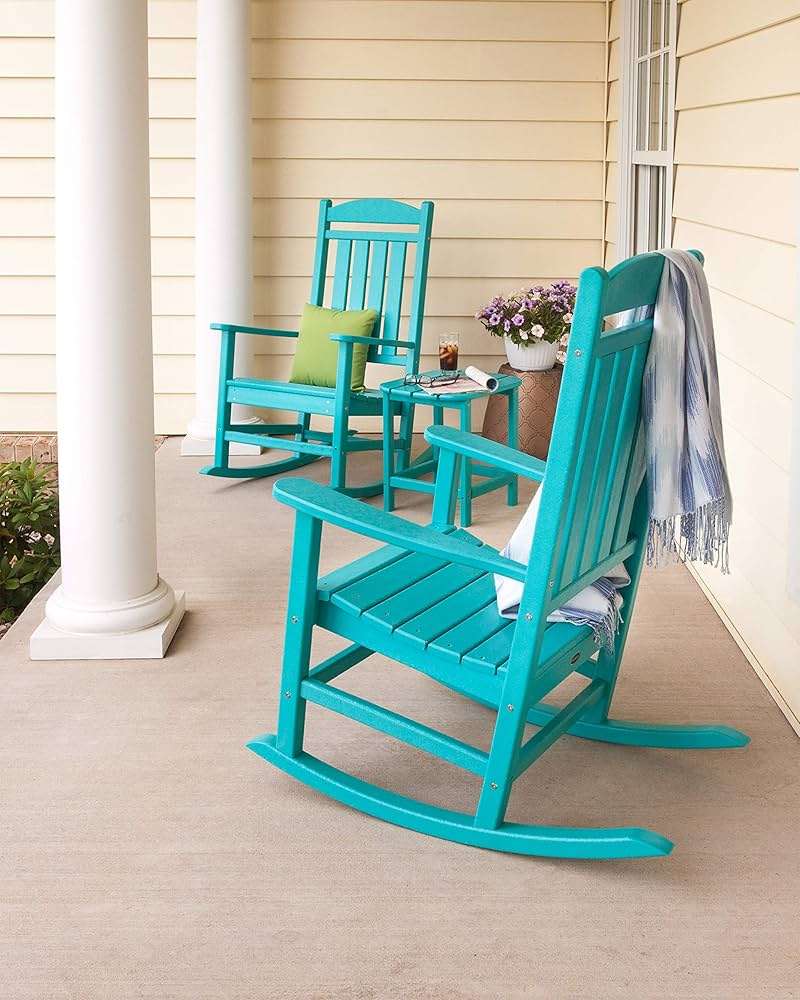 POLYWOOD Presidential Rocking Chair in White - Image 5