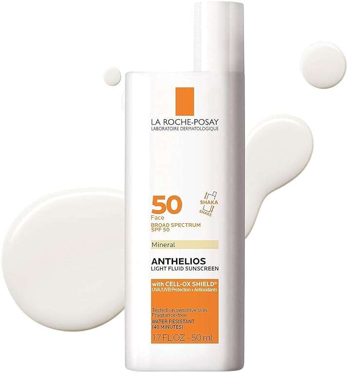 La Roche-Posay Anthelios Sunscreen SPF 40, Ultra-Light Fluid Broad Spectrum SPF 40, Face Sunscreen with Titanium Dioxide Mineral, Lightweight & Fast-Absorbing, Oil-Free, Matte Finish - Image 1
