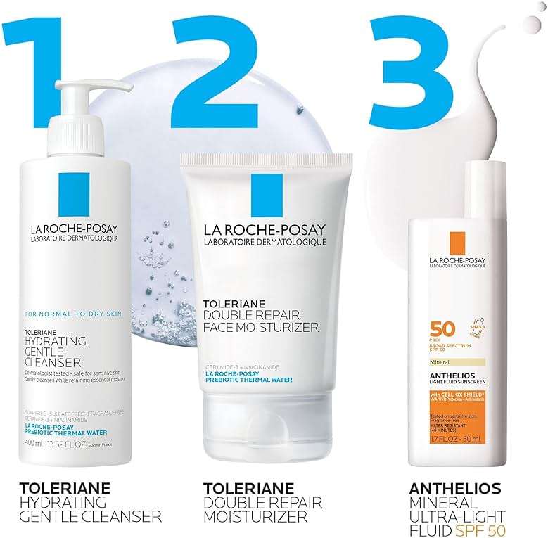 La Roche-Posay Anthelios Sunscreen SPF 40, Ultra-Light Fluid Broad Spectrum SPF 40, Face Sunscreen with Titanium Dioxide Mineral, Lightweight & Fast-Absorbing, Oil-Free, Matte Finish - Image 7