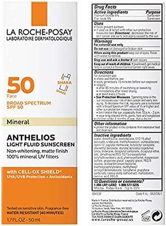 La Roche-Posay Anthelios Sunscreen SPF 40, Ultra-Light Fluid Broad Spectrum SPF 40, Face Sunscreen with Titanium Dioxide Mineral, Lightweight & Fast-Absorbing, Oil-Free, Matte Finish - Image 9