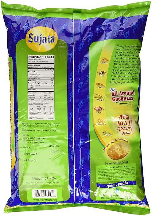 Pillsbury (Sujata) Atta with Multi-Grains Flour 10lb - Image 2