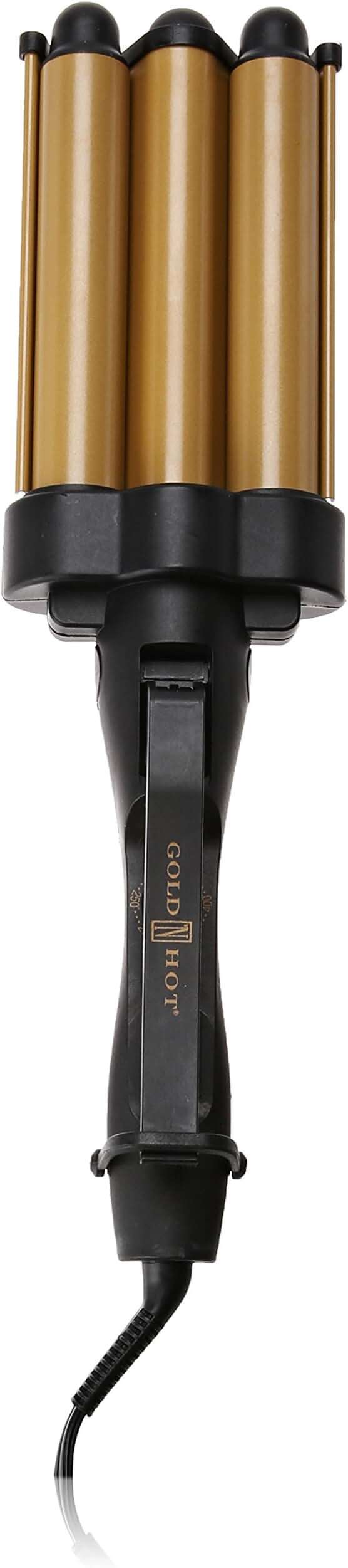 Gold N' Hot GH3011 Jumbo Ceramic Triple Barrel Waver - Image 1