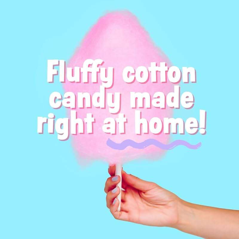 Cotton Candy Express Floss Sugar Variety Pack with 3 - 11oz Plastic Jars of Cherry, Blue Raspberry & Grape Flossing Sugars Plus 50 Paper Cotton Candy Cones - Image 3