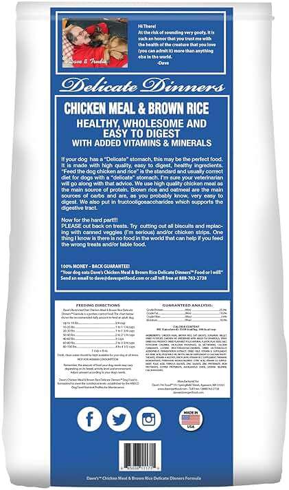 Dave's Natural Pet Food | Restricted Diet Chicken Meal & Brown Rice Dry Dog Food | Solve Food Sensitivities Naturally | Family Owned, Made in USA, for All Life Stages | 4# Bag - Image 3