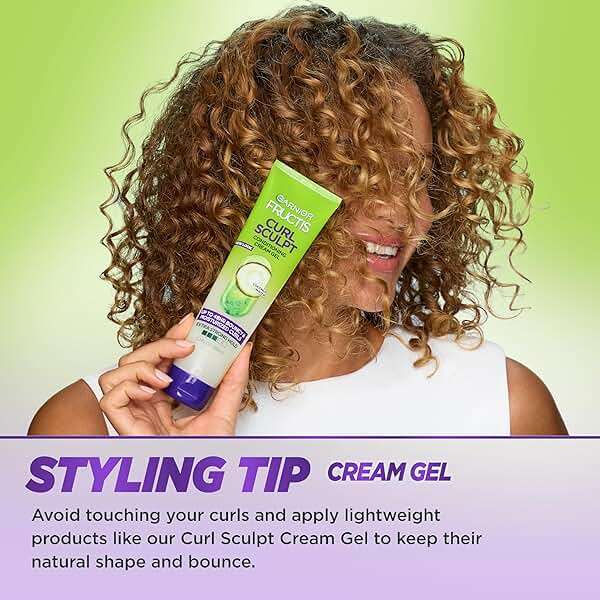 Garnier Fructis Curl Shine Conditioning Hair Gel, Frizz Control for Curly, Wavy, and Coily Hair, Extra Strong Hold for Up to 48 HRs of Bouncy, Moisturized Curls, 5.1 Fl Oz (Packaging May Vary) - Image 6