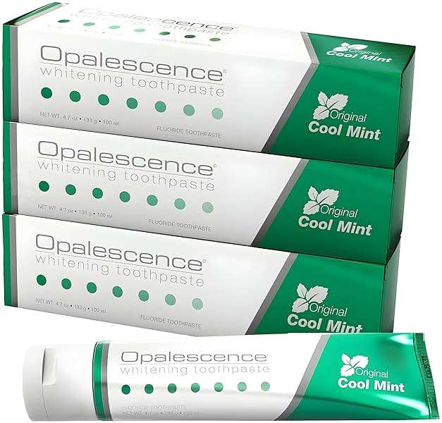 Opalescence Whitening Toothpaste Original Formula (Pack of 3) - Oral Care, Mint Flavor, Gluten Free - 4.7 Ounce - TP-5166-3 - Image 1