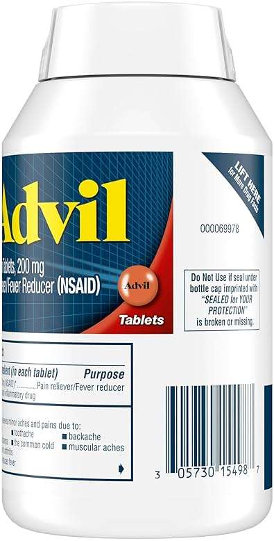 Advil Pain Reliever and Fever Reducer, Pain Relief Medicine with Ibuprofen 200mg for Headache, Backache, Menstrual Pain and Joint Pain Relief - 300 Coated Tablets - Image 15