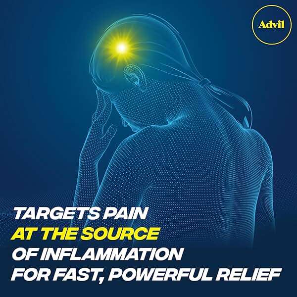 Advil Pain Reliever and Fever Reducer, Pain Relief Medicine with Ibuprofen 200mg for Headache, Backache, Menstrual Pain and Joint Pain Relief - 300 Coated Tablets - Image 4