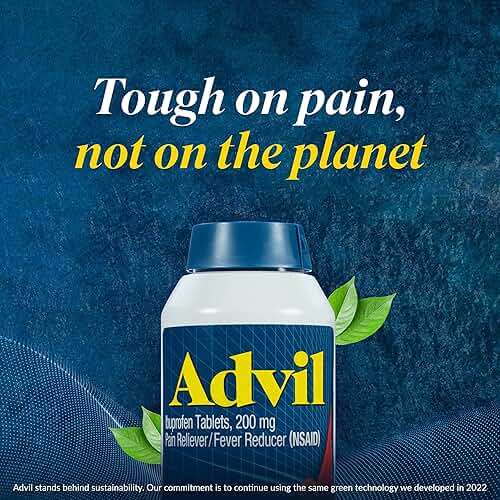 Advil Pain Reliever and Fever Reducer, Pain Relief Medicine with Ibuprofen 200mg for Headache, Backache, Menstrual Pain and Joint Pain Relief - 300 Coated Tablets - Image 10