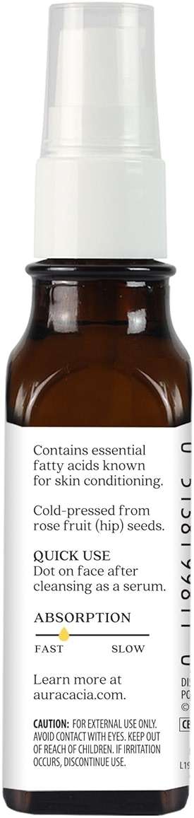 Aura Cacia Organic Rosehip Skin Care Oil | GC/MS Tested for Purity | 30ml (1 fl. oz.) - Image 3
