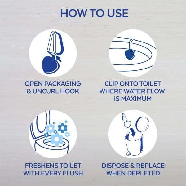 Lysol Automatic In-The-Bowl Toilet Cleaner, Cleans and Freshens Toilet Bowl, Atlantic Fresh Scent, 2 Count (Pack of 1) - Image 3