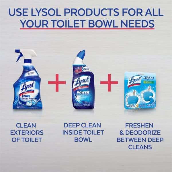 Lysol Automatic In-The-Bowl Toilet Cleaner, Cleans and Freshens Toilet Bowl, Atlantic Fresh Scent, 2 Count (Pack of 1) - Image 4
