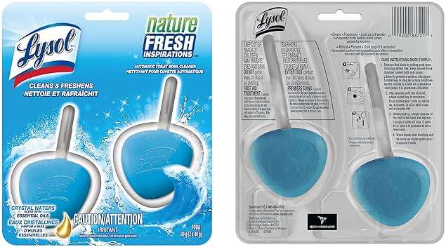 Lysol Automatic In-The-Bowl Toilet Cleaner, Cleans and Freshens Toilet Bowl, Atlantic Fresh Scent, 2 Count (Pack of 1) - Image 6