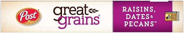 Great Grains Raisins Dates and Pecans Breakfast Cereal, Raisin Cereal with Sweet Dates and Granola Clusters, Non-GMO Project Verified, 16 OZ Box | Raisin Cereal with Sweet Dates, Granola Clusters, Non-GMO Project Verified - Image 9