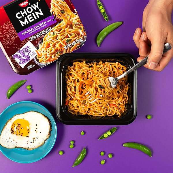 Nissin Chow Mein Noodles, Teriyaki Chicken, 4 Ounce (Pack of 8) - Image 3