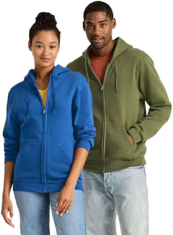 Soffe mens Classic Midweight Fleece Zip Hoodie Sweatshirt - Image 3