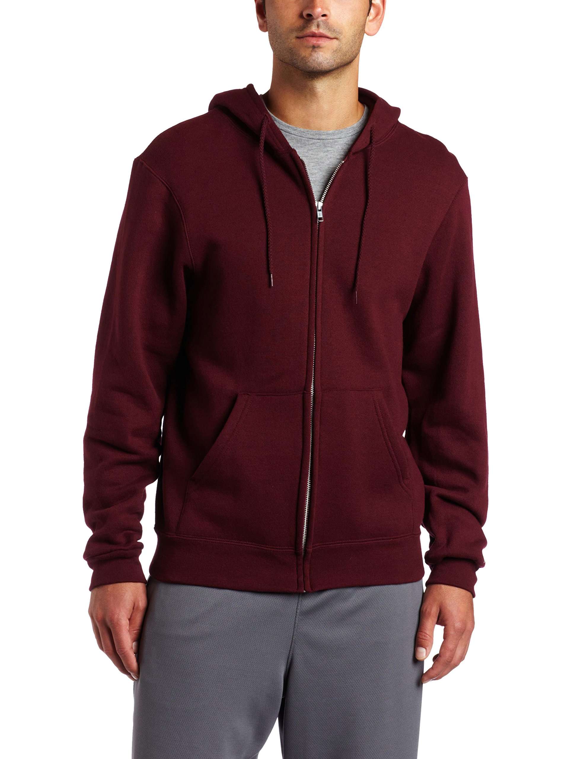 Soffe mens Classic Midweight Fleece Zip Hoodie Sweatshirt - Image 2