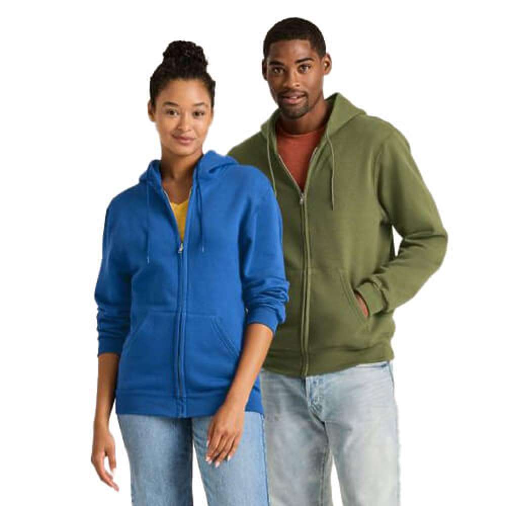 Soffe mens Classic Midweight Fleece Zip Hoodie Sweatshirt - Image 4