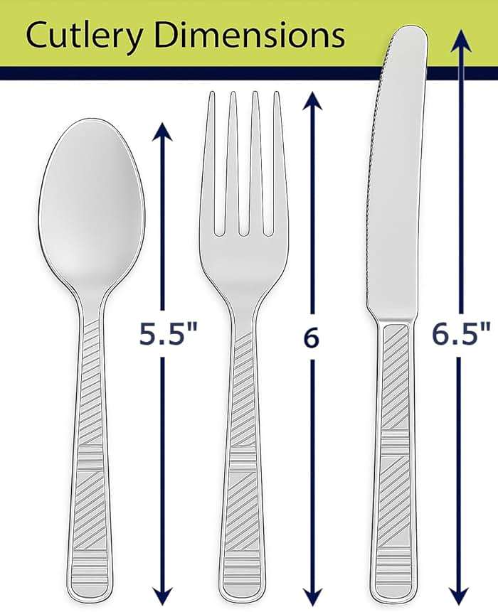 Party Dimensions 300 Count Plastic Cutlery Combo Box, Disposable Clear Plastic Silverware Utensils Set, 100 Forks, 100 spoons, 100 knives - Image 3