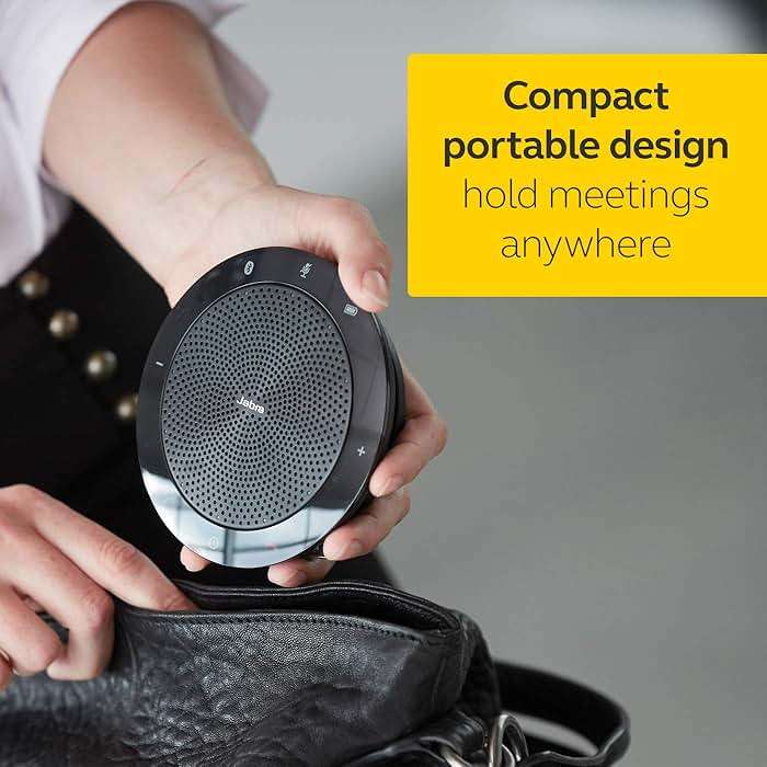 Jabra 7410-209 Model Speak 410 USB Speakerphone, Plug and Play Solution, Works with All PCs, Outstanding Sound Quality, Full Compatibility with UC Systems & VoIP Clients, LED Indicators - Image 4