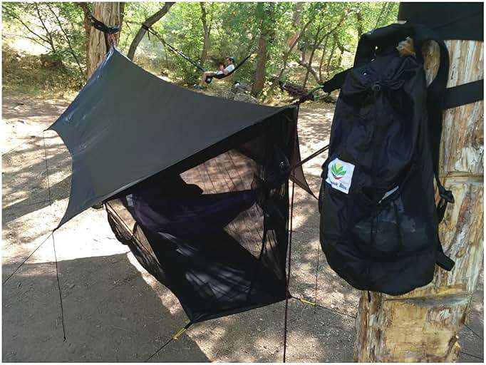 Hammock Bliss Sky Tent 2 - A Revolutionary 2 Person Hammock Tent - Waterproof Hanging Tent Provides Spacious and Cozy Shelter For 2 Camping Hammocks - Embrace Hammock Camping Comfort - Image 2