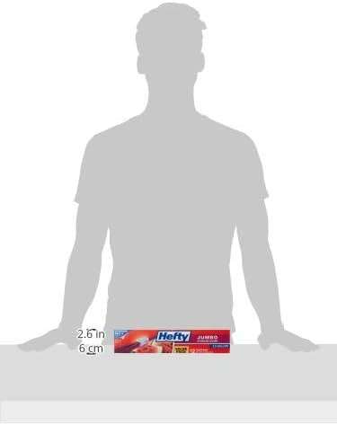 Hefty Slider Jumbo Storage Bags, 12 Count, 2.5 Gallon Extra Large Storage Bags for Bulk Leftovers, Travel Clothes, Shoes, Office Supplies, and More, Writable Label, Secure Zip and Click Closure - Image 3
