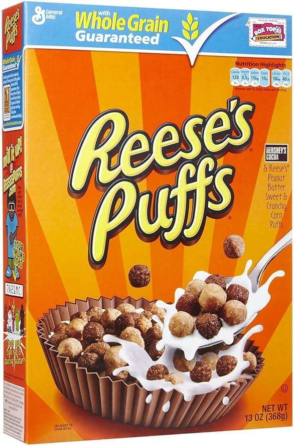 Reese'S Puffs Cereal, Peanut Butter/Chocolate, 13 Oz - Image 1