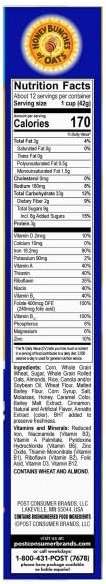 Honey Bunches of Oats with Almonds Breakfast Cereal, Almond Cereal with Oats and Granola Clusters, Family Size 18 oz Box - Image 2