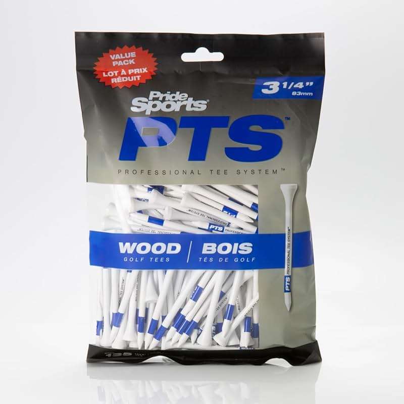 PrideSports PTS Wood Golf Tees | 135 Count, 3-1/4 Inch | #1 Wood Tee on Tour | Best for Drivers & Woods - Image 3