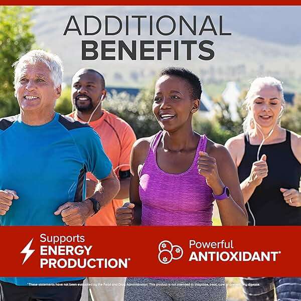 Qunol Ultra CoQ10 100mg, 3x Better Absorption, Patented Water and Fat Soluble Natural Supplement Form of Coenzyme Q10, Antioxidant for Heart Health, 120 Count Softgels - Image 7