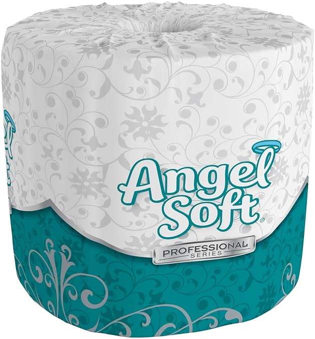 Angel Soft Professional Series by Georgia-Pacific PRO 2-Ply Embossed Toilet Paper, White, Individually Wrapped, 450 Sheets Per Roll, 80 Toilet Tissue Rolls Per Case, 16880 - Image 1