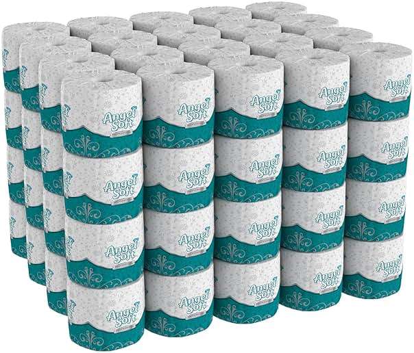 Angel Soft Professional Series by Georgia-Pacific PRO 2-Ply Embossed Toilet Paper, White, Individually Wrapped, 450 Sheets Per Roll, 80 Toilet Tissue Rolls Per Case, 16880 - Image 3