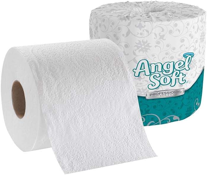 Angel Soft Professional Series by Georgia-Pacific PRO 2-Ply Embossed Toilet Paper, White, Individually Wrapped, 450 Sheets Per Roll, 80 Toilet Tissue Rolls Per Case, 16880 - Image 5