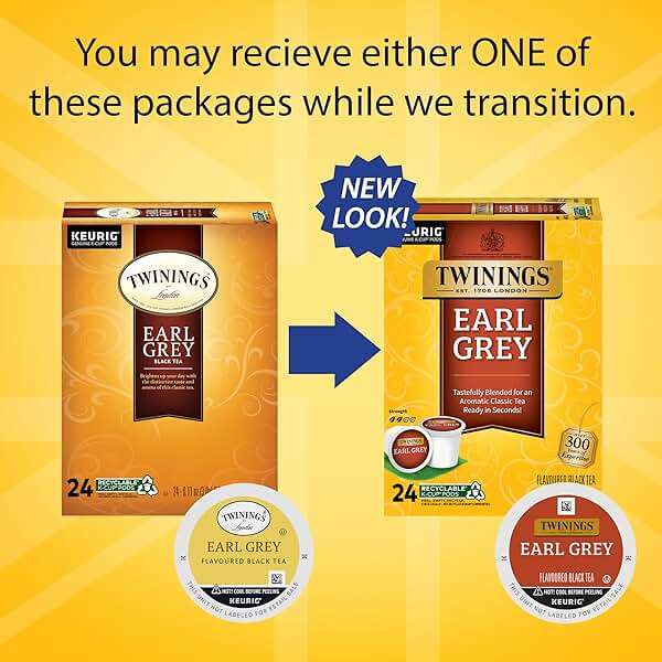 Twinings Earl Grey Black Tea K-Cup Pods for Keurig, 24 Count (Pack of 2), Flavoured with Citrus and Bergamot, Caffeinated, Enjoy Hot or Iced - Image 2