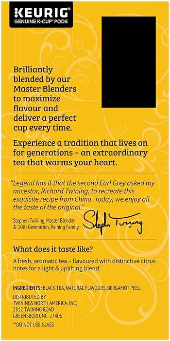 Twinings Earl Grey Black Tea K-Cup Pods for Keurig, 24 Count (Pack of 2), Flavoured with Citrus and Bergamot, Caffeinated, Enjoy Hot or Iced - Image 7