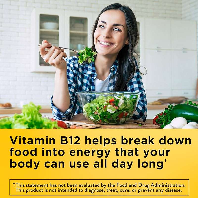 Nature Made Vitamin B12 1000 mcg, Dietary Supplement for Energy Metabolism Support, B12 Vitamins 1000 mcg, 90 Softgels, 90 Day Supply - Image 2