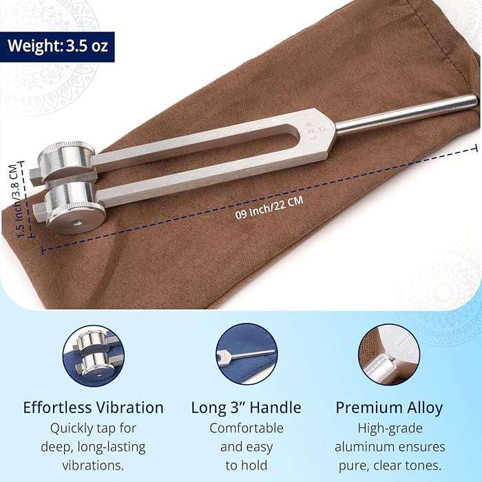 Otto 128 Weighted Tuning Fork for Healing, Made in The USA, Chakra Healing, Sound Therapy for Reducing Inflammation, Meditation, Relaxation, Sound Healing Instruments & Sound Therapy Instruments - Image 4