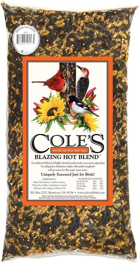 Cole's BH05 Blazing Hot Blend Bird Seed, 5-Pound - Image 1