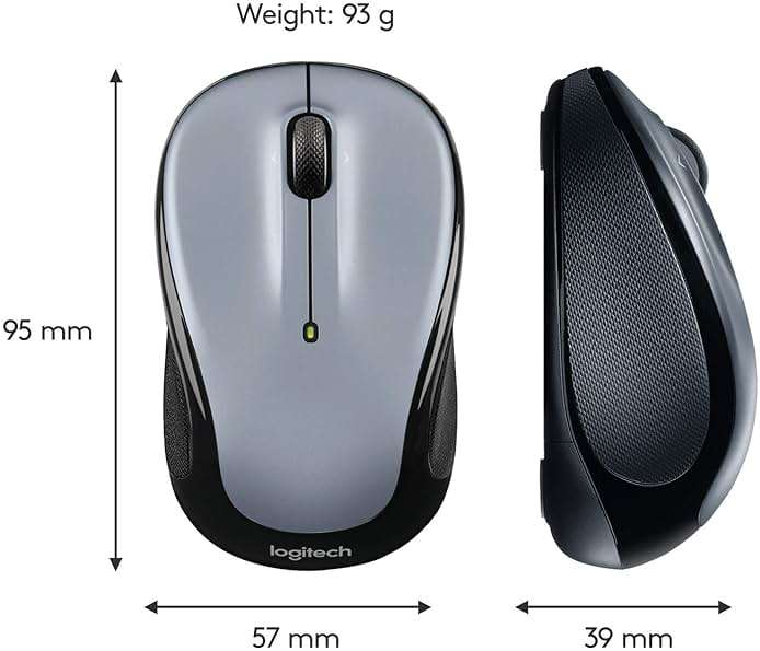 Logitech Wireless Mouse M325 with Designed-For-Web Scrolling - Light Silver - Image 11