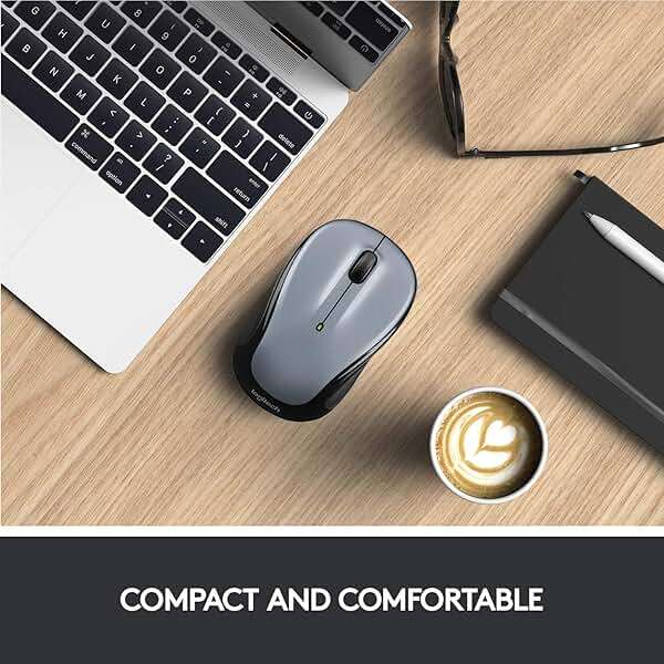 Logitech Wireless Mouse M325 with Designed-For-Web Scrolling - Light Silver - Image 3