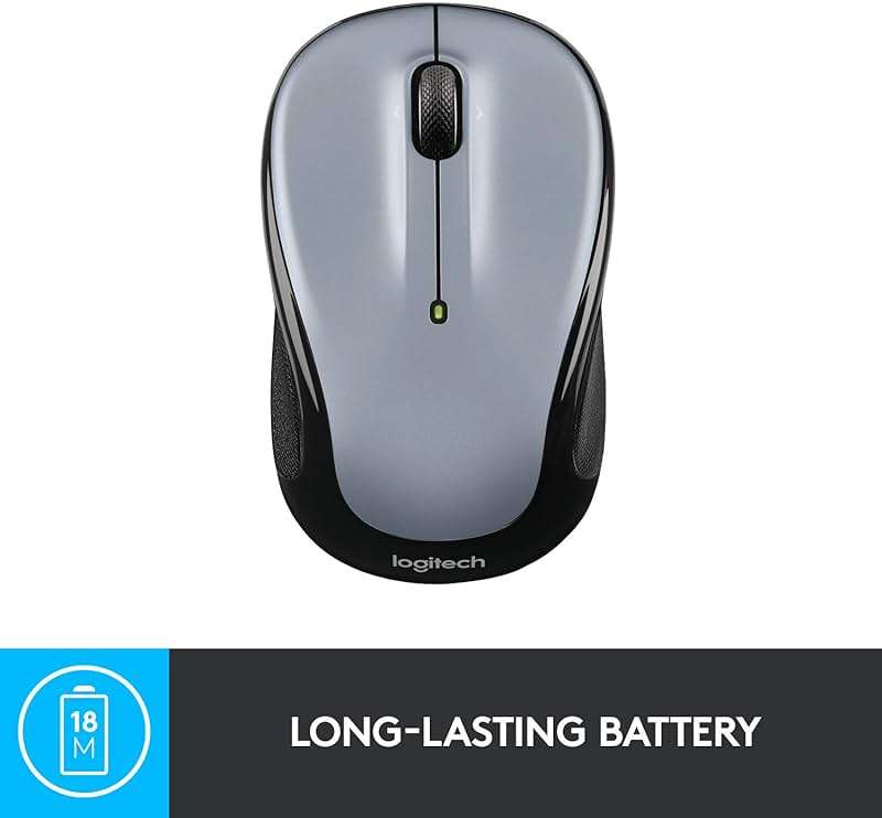 Logitech Wireless Mouse M325 with Designed-For-Web Scrolling - Light Silver - Image 8