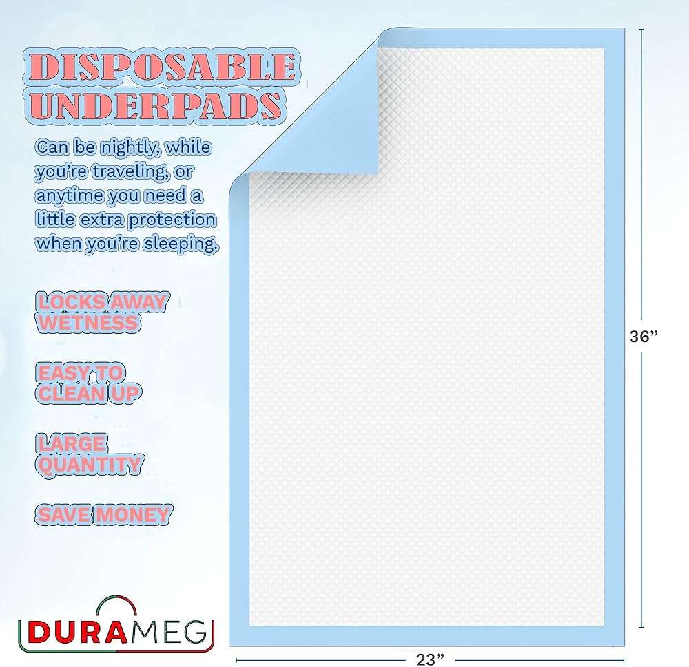 Chucks Pads Disposable 23x36 [150 Count] – Incontinence Bed Pads Disposable, Underpads for Adults | Puppy Pads Large, Dog Pee Pads, Waterproof Chux Pads for Mattress, Furniture & Pet Training - Image 3