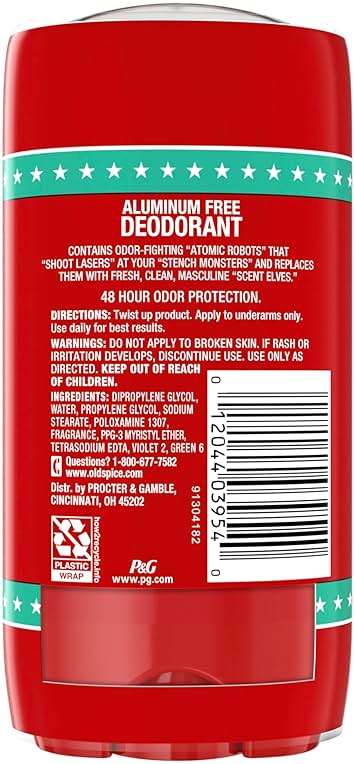 Old Spice Aluminum Free Deodorant for Men, High Endurance, 24/7 Lasting Freshness & Long Lasting Scent, 24/7 Advanced Sweat & Odor Protection, Pure Sport Scent, 3.0 oz (Pack of 2) - Image 6