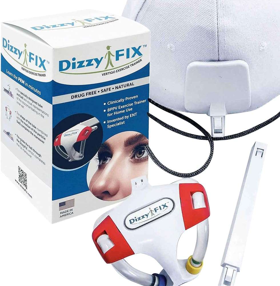 DizzyFIX Vertigo Relief Trainer for Benign Paroxysmal Positional Vertigo or BPPV, Inner Ear Balance Device for Particle Repositioning Maneuver, Non-Drug Solution & Relieves Dizziness - Image 1