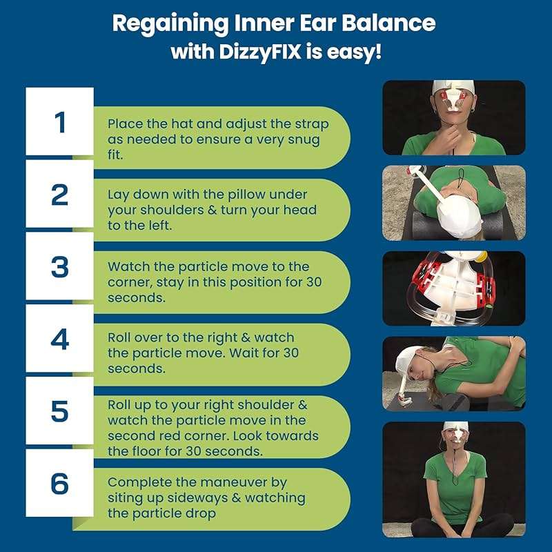 DizzyFIX Vertigo Relief Trainer for Benign Paroxysmal Positional Vertigo or BPPV, Inner Ear Balance Device for Particle Repositioning Maneuver, Non-Drug Solution & Relieves Dizziness - Image 3