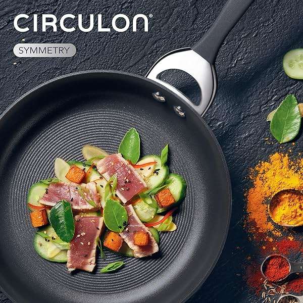 Circulon Symmetry Hard Anodized Nonstick Induction Frying Pan, 8.5-Inch Fry Pan, Black - Image 10
