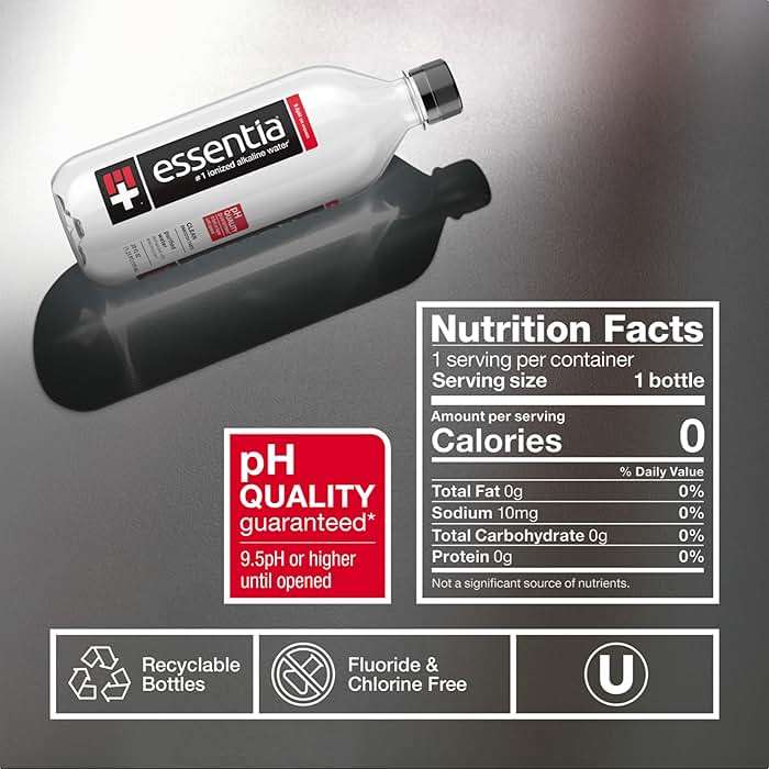 Essentia Water LLC, Ionized Alkaline Bottled Water; 99.9% Pure, Infused with Electrolytes, 9.5 pH or Higher a Clean, Smooth Taste, 20 Fl Oz (Pack of 24) - Image 8