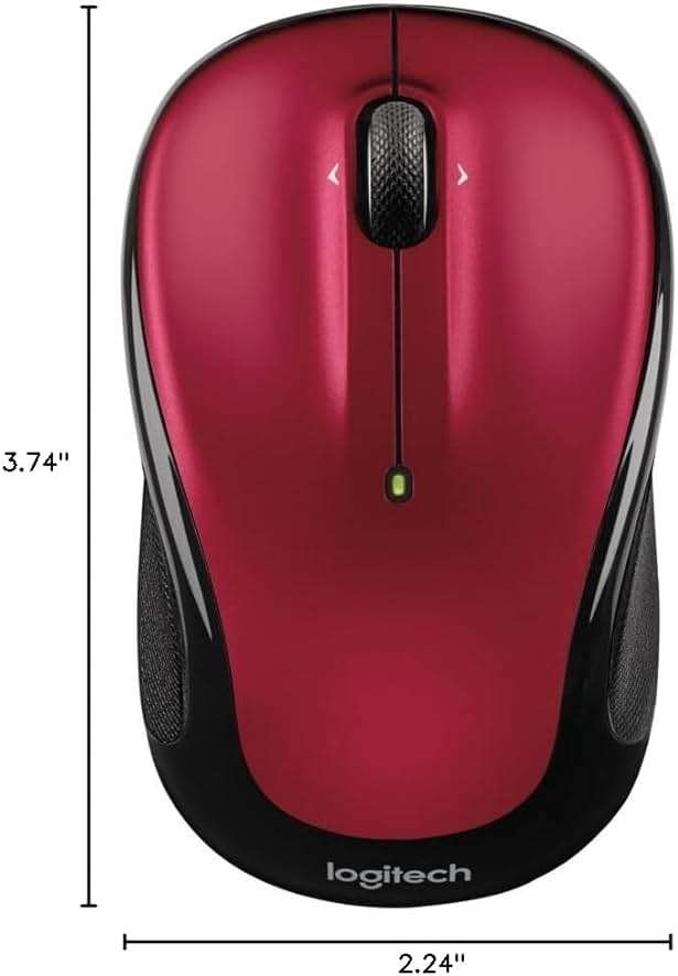 Logitech Wireless Mouse M325 with Designed-For-Web Scrolling - Red - Image 4