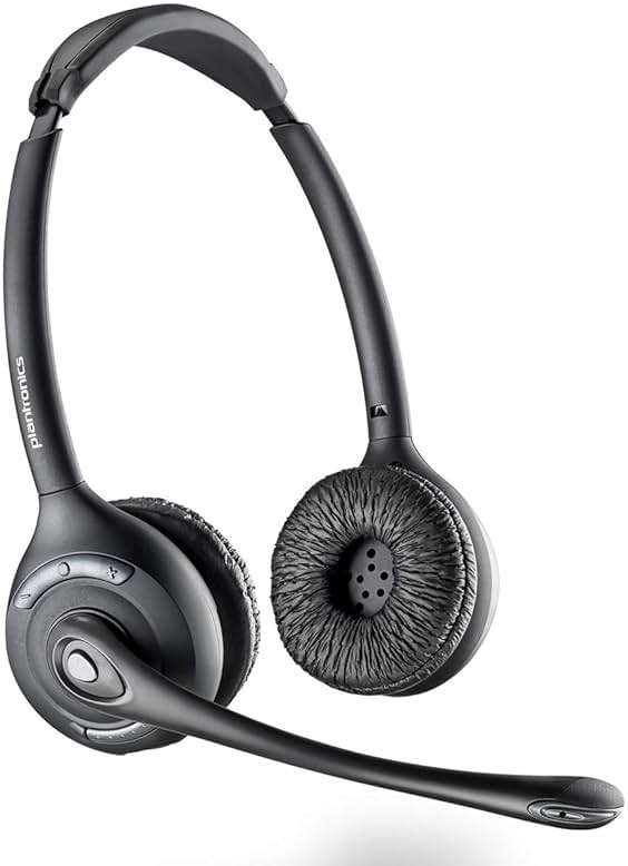 Plantronics PL-CS520 Binaural Wireless Headset System, Black/Silver - Image 3